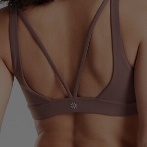 Athleta Exhale Mineral Brown Seamless Bra sold out SZ Large L